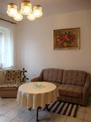 Ein Sitzbereich in der Unterkunft Ferienwohnung Dresden - Süd