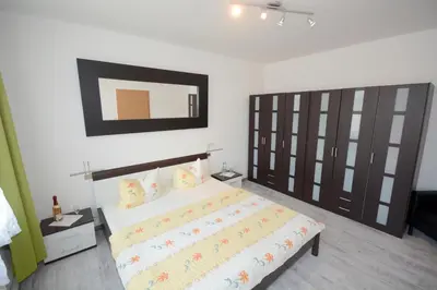 Ein Bett oder Betten in einem Zimmer der Unterkunft Elbidylle