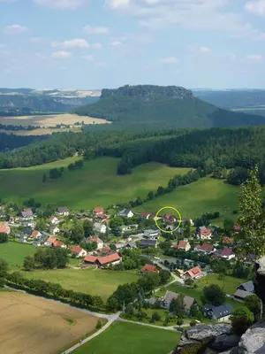 Naturlandschaft in der Nähe der Ferienwohnung