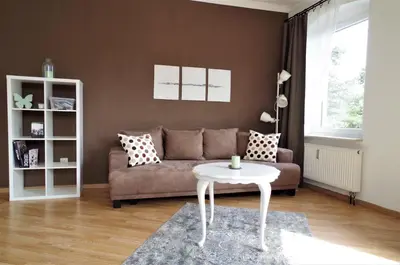 Ein Sitzbereich in der Unterkunft Meissen Apartments - moderne Ferienwohnungen in Meißen am Lutherplatz