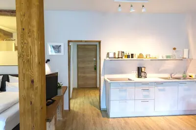 Ein Bett oder Betten in einem Zimmer der Unterkunft Markt 15 Gästehaus-Senftenberg
