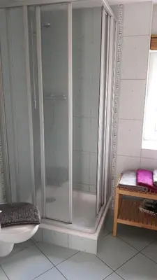 Ein Badezimmer in der Unterkunft Ferienhaus Schrammsteinblick
