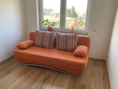 Ein Sitzbereich in der Unterkunft Ferienwohnung Schink - nahe Chemnitz