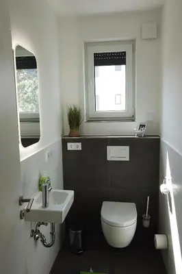 Ein Badezimmer in der Unterkunft Ferienwohnung Seenland
