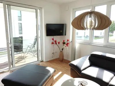 TV/Unterhaltungsangebot in der Unterkunft Ferienwohnung Seenland