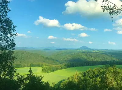Naturlandschaft in der Nähe des Ferienhauses