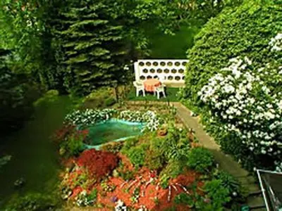 Ein Garten an der Unterkunft Haus Grüllich