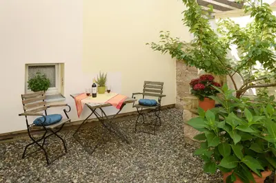 Ein Garten an der Unterkunft Hortensiensuite