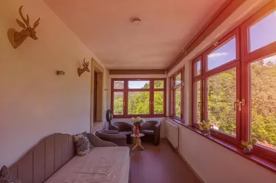 Ein Sitzbereich in der Unterkunft Villa Richter