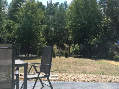 Ein Garten an der Unterkunft Ferienhaus Seenland