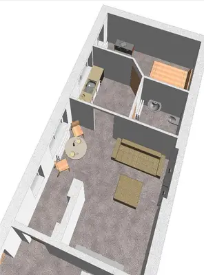 Grundriss der Unterkunft Apartment Dresden Neustadt