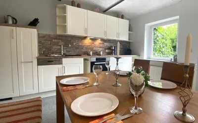 Küche/Küchenzeile in der Unterkunft Ferienhaus 