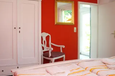 Ein Bett oder Betten in einem Zimmer der Unterkunft Ferienhaus 