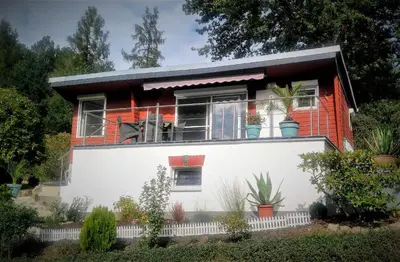 Ein Garten an der Unterkunft Bungalow Thiele