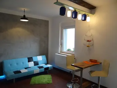 Ein Sitzbereich in der Unterkunft Villa 