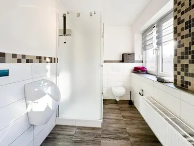 Ein Badezimmer in der Unterkunft Ferienwohnung2 Grimma