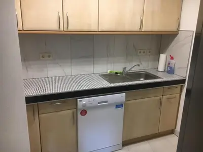 Küche/Küchenzeile in der Unterkunft Grafenblick, Ferienwohnung mit Aussicht!