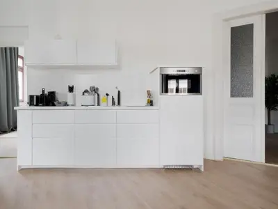 Küche/Küchenzeile in der Unterkunft Limehome Dresden Hoyerswerdaerstraße