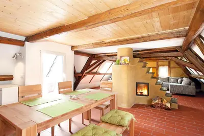 Ein Bett oder Betten in einem Zimmer der Unterkunft Bergoase Panorama-Apartments