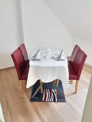 Ein Sitzbereich in der Unterkunft Ferienwohnung 