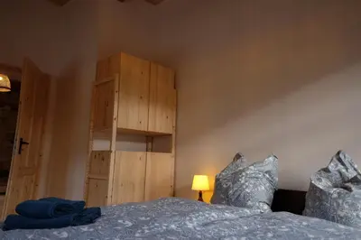 Ein Bett oder Betten in einem Zimmer der Unterkunft 