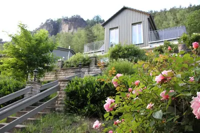 Naturlandschaft in der Nähe der Villa