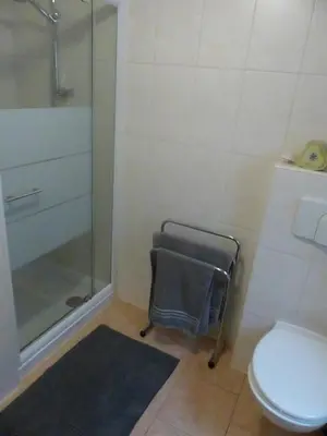 Ein Badezimmer in der Unterkunft Ferienwohnung Zur Alten Eiche
