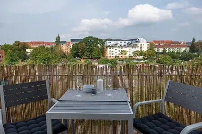 Ein Balkon oder eine Terrasse in der Unterkunft Apartment MARINA