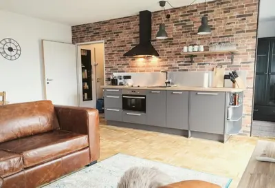 Küche/Küchenzeile in der Unterkunft Apartment HENRY
