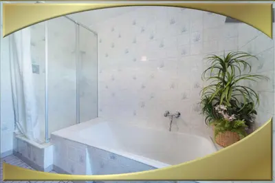 Ein Badezimmer in der Unterkunft Ferienwohnung