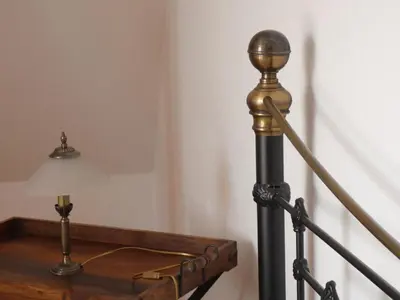 Ein Bett oder Betten in einem Zimmer der Unterkunft Ferienwohnung mit Flair