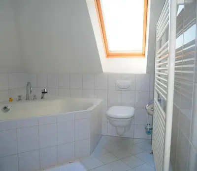Ein Badezimmer in der Unterkunft Ferienwohnung mit Flair