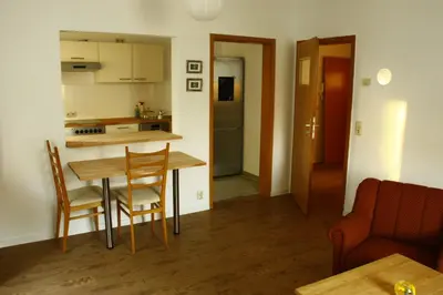 Küche/Küchenzeile in der Unterkunft Ferienwohnung K4