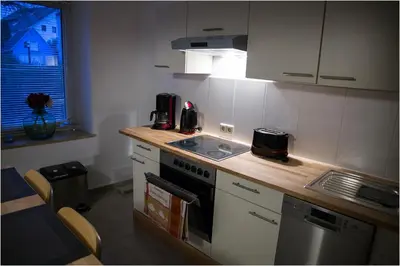 Küche/Küchenzeile in der Unterkunft Ferienwohnung K4