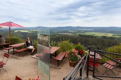 Naturlandschaft in der Nähe des Gasthauses