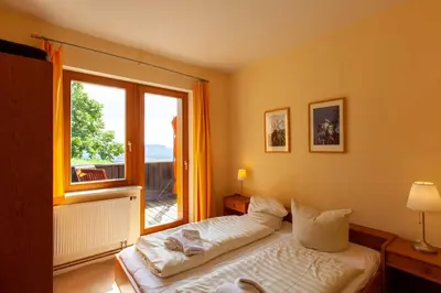 Ein Bett oder Betten in einem Zimmer der Unterkunft Brand-Baude