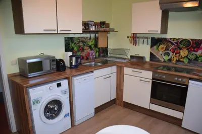 Küche/Küchenzeile in der Unterkunft Ferienwohnung Berger
