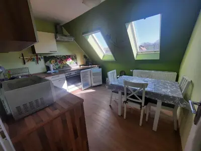 Küche/Küchenzeile in der Unterkunft Ferienwohnung Berger