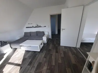 Ein Sitzbereich in der Unterkunft Ferienwohnung Berger