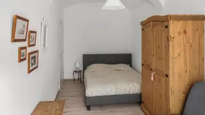 Ein Bett oder Betten in einem Zimmer der Unterkunft Apartment am Nationalpark Sächsische Schweiz