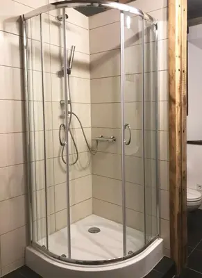 Ein Badezimmer in der Unterkunft Maritime Ferienwohnung PENZLIN im Rittergut Leppersdorf bei Dresden