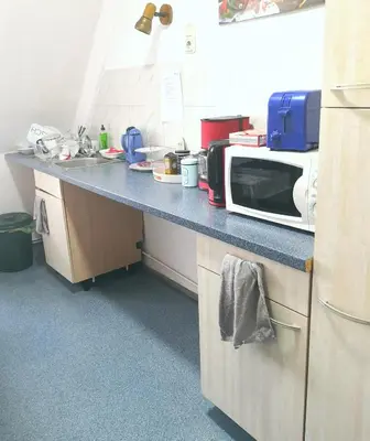 Küche/Küchenzeile in der Unterkunft Zimmervermietung Schöne Gasse 6
