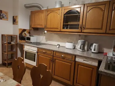 Küche/Küchenzeile in der Unterkunft AA-Apartment -7 Wohnungen für Geschäftsreisende - wie zu Hause