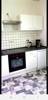 Küche/Küchenzeile in der Unterkunft Ferienwohnung Hesse
