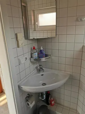 Ein Badezimmer in der Unterkunft Haus Perthen