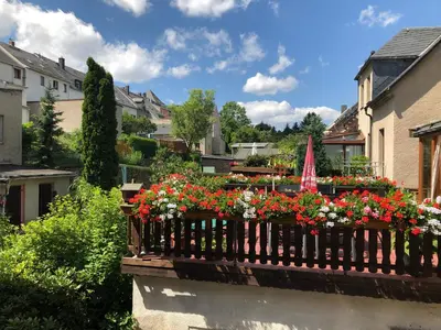 Ein Garten an der Unterkunft Ferienwohnung Buschbeck