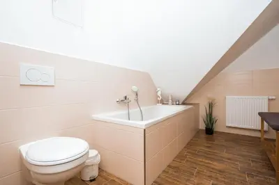 Ein Badezimmer in der Unterkunft Haus Seeweg