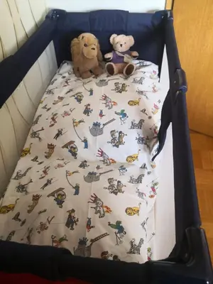 Ein Bett oder Betten in einem Zimmer der Unterkunft Ferienwohnung Janke