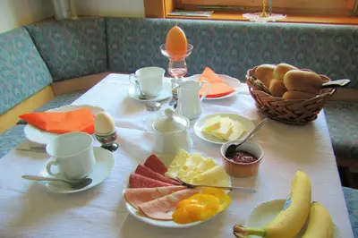 Essen im Bed & Breakfast oder in der Nähe