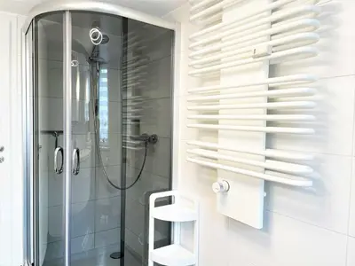 Ein Badezimmer in der Unterkunft Ferienhaus Zschieck